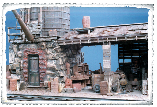 HO Scale Water Tank and Storage Shed